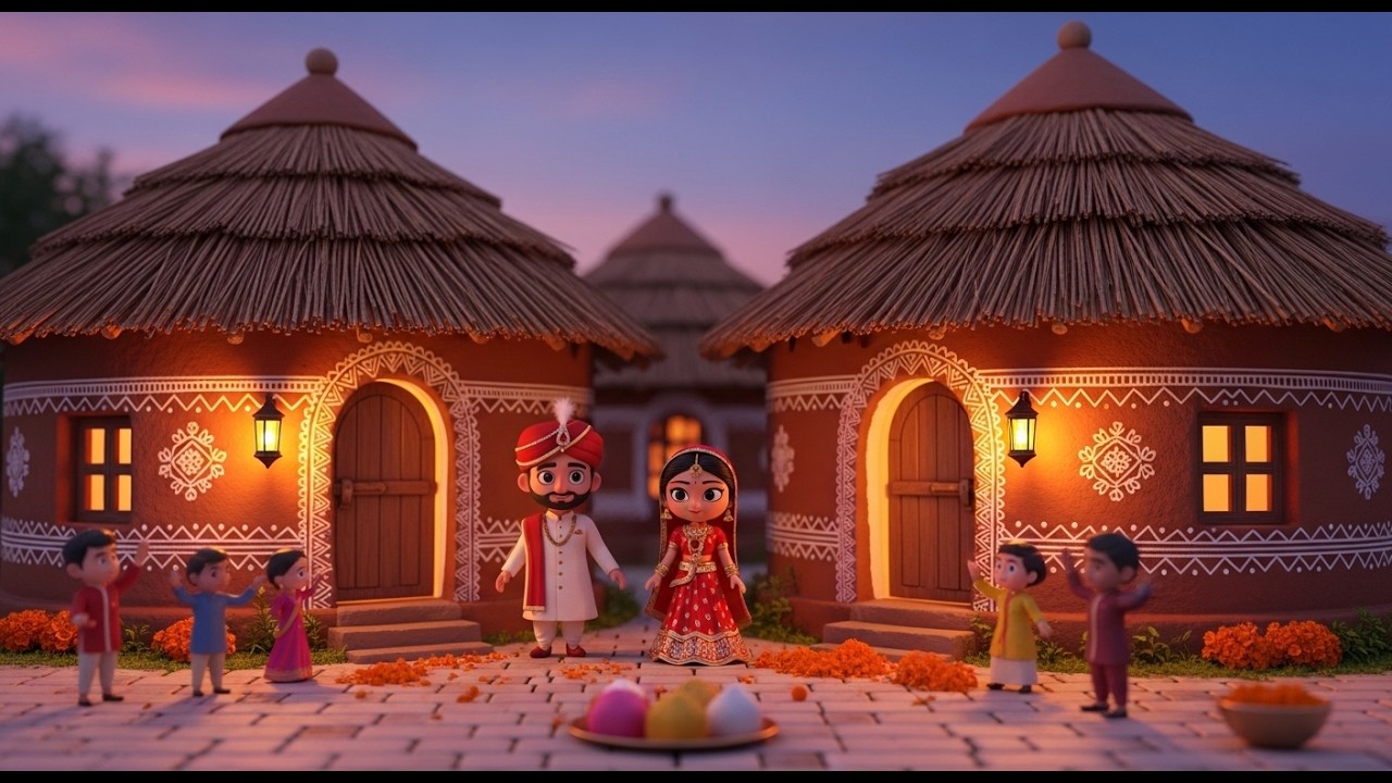 🚩 Miniature Doll Dulha & Dulhan 🎉 Village Wedding Celebration!🔥 