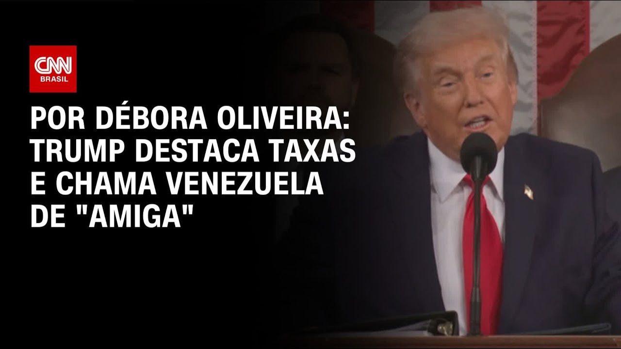 Análise: Trump destaca taxas e chama Venezuela de “amiga” em discurso | LIVE CNN