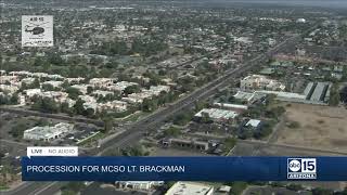Procession for MCSO lieutenant Chad Brackman