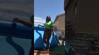 Above Ground Intex 15feet by 48 inflatable pool