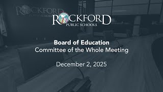 December 2, 2025 School Board Meeting