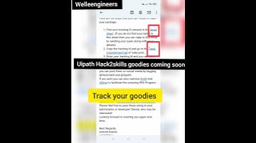 Free Goodies 🎁coming soon/track your gift #Hack2skills #uipath #gifts #swags #rpa