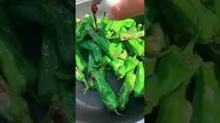 Blistered shishito peppers | cooking recipes #shorts