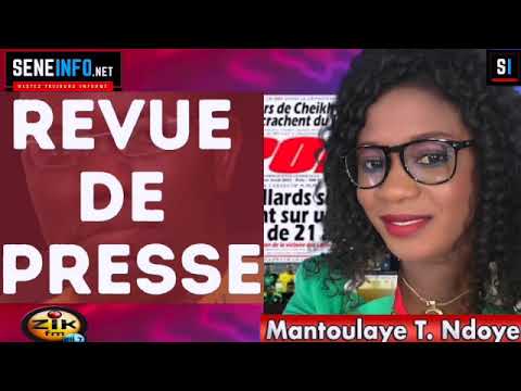 Revue De Presse (Wolof) Zik Fm - Vendredi 14 Juillet 2023 - Mantoulaye Thioub Ndoye