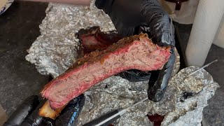 Smoking beef back ribs