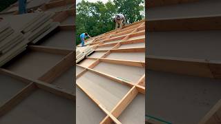 How to Insulate Exposed Ceilings! #woodworking #carpenter #framing #shorts