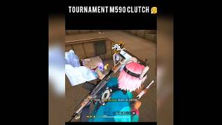1v4 with M590 #esports #freefire #gaming #ff