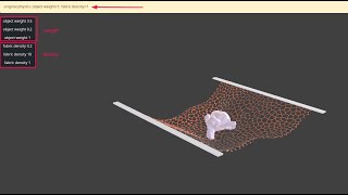 Физика Webgl - изменение веса и плотности screenshot 4