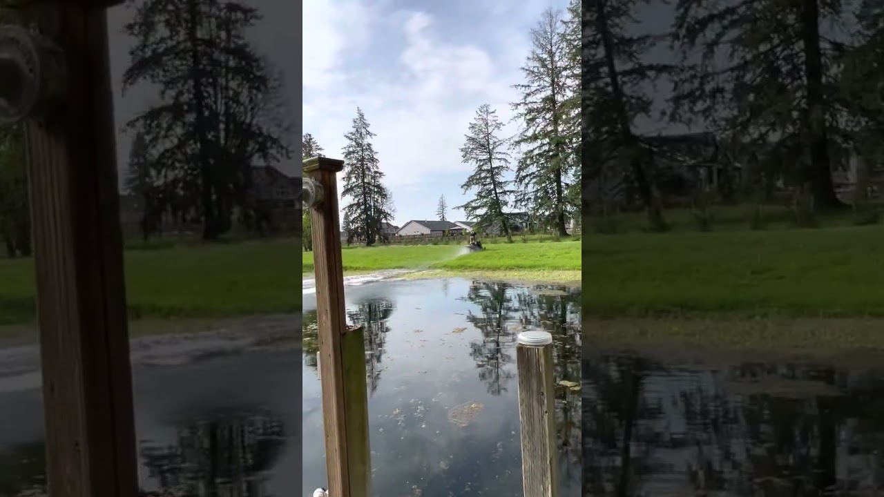 Uncle having fun on a snowmobile