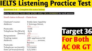 Information Small Claims Tribunal IELTS listening | Small Claims Tribunal Claim Form Listening | IELTS Listening News
