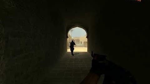 CSS, just tr0uble dust2 AK Oneshot
