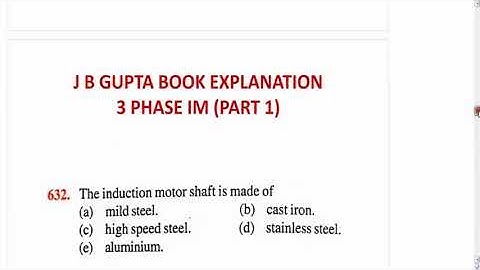 jb gupta 3 phase induction motor explanation, 3 Phase induction motor jb gupta explanation