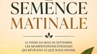 Morning Seed of Friday, September 4, 2026 with Pastor Elysée Dossa.
