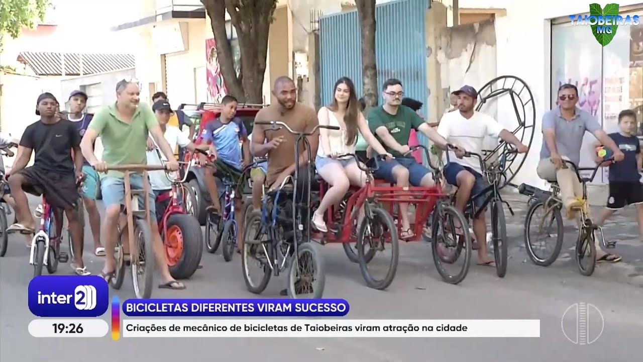 [Reportagem] Bicicletas criativas de Zé Cruz em Taiobeiras viram atração na cidade