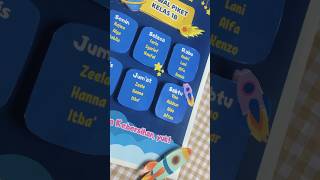 Tutorial Jadwal Piket Kelas 3D Tema Astronot