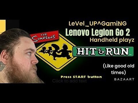 The Simpsons Hit & Run Pc Port part 1 - Legion Go 2 Gameplay