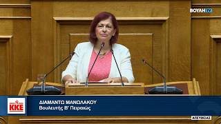 Δ. Μανωλάκου: Η κυβέρνηση προσφέρει στο πιάτο των ομίλων το αεροδρόμιο Καλαμάτας