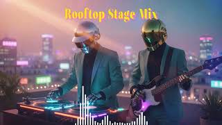 🤖DAFT PUNK INSPIRED - Rooftop Stage Mix 🎧🎸| Chill Disco, Retro Funk, French House Playlist