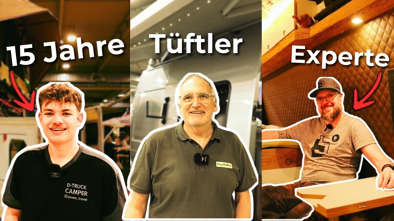 5 Camper Vans = 5 unterschiedliche Geschichten - Camper Selbstausbau auf der Messe in Essen