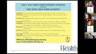 Zoom Recording Eating Disorder Treatment Lecture 1 - Dr. Waterhous 06.08.22