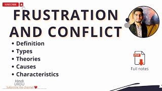 Frustration and conflict | Types | characteristics | cognitive process | psychology