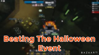 Evolution Evade - Beating The Halloween Event (No Future Towers)