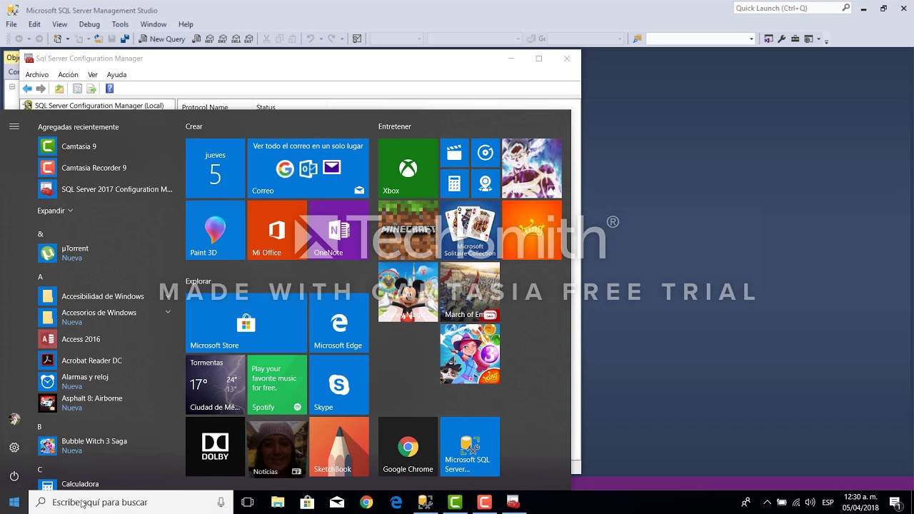 configurar SQL Server Express en conexion remota de PC a PC - YouTube