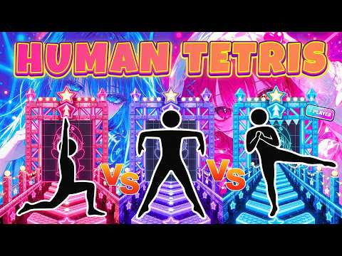 HUMAN TETRIS 3 Player PvP ⚔️ | 1 Star, 3 Rivals | Immersive Interactive Warm-Up #37