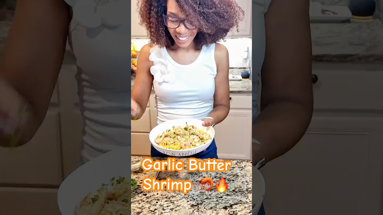 Garlic Butter Shrimp Pasta in 20 Minutes! 🦐🔥 Quick & Delicious!