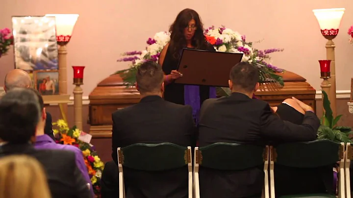 Rose Renda delivers eulogy for murdered sister, Gi...