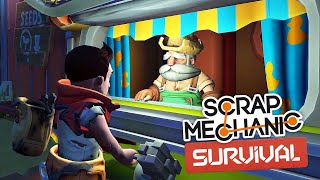 Скрап Механик Выживание. Часть 13 | Огромный бункер торговца! (Scrap Mechanic Survival)