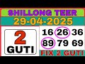 Fix Guti) Shillong Teer Target ( 29/04/2025 ) @Common Number @hit Number@teermasterpr