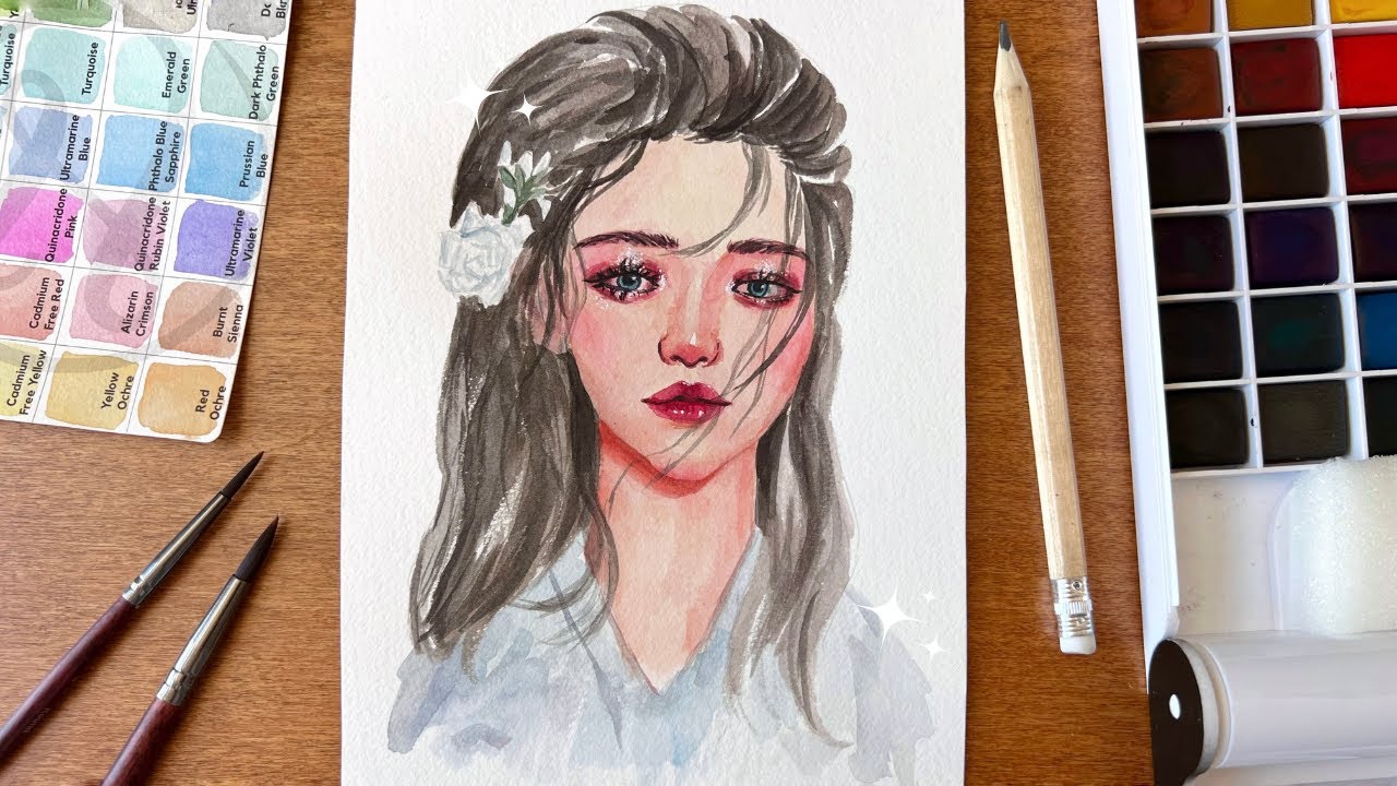 Watercolor Portrait Zen Art Watercolor Review YouTube