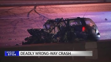 2 killed, 3 severely injured in wrong-way crash on I-355