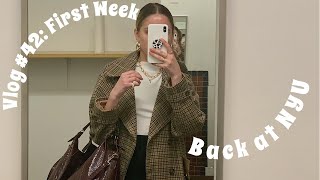 VLOG #42 // First Week Back At NYU
