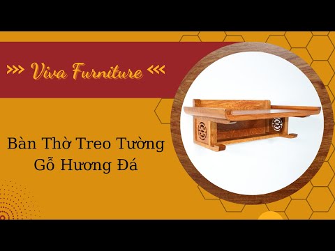 Video Bàn Thờ Treo Tường Gỗ Hương Đá - youtube