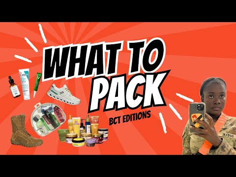 army basic training pack list
