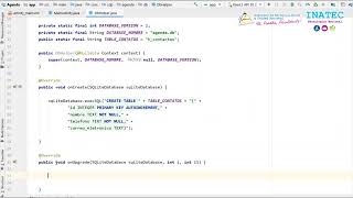Almacenamiento de datos en Android estudio con  JAVA  y  SQLite INATEC