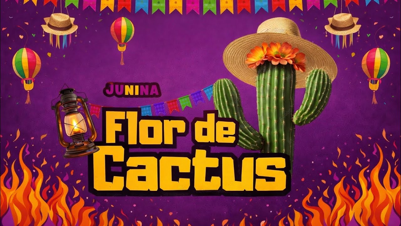 JUNINA FLOR DE CACTUS NA PRAÇA DOUTOR ARAMIS EM CANINDÉ 