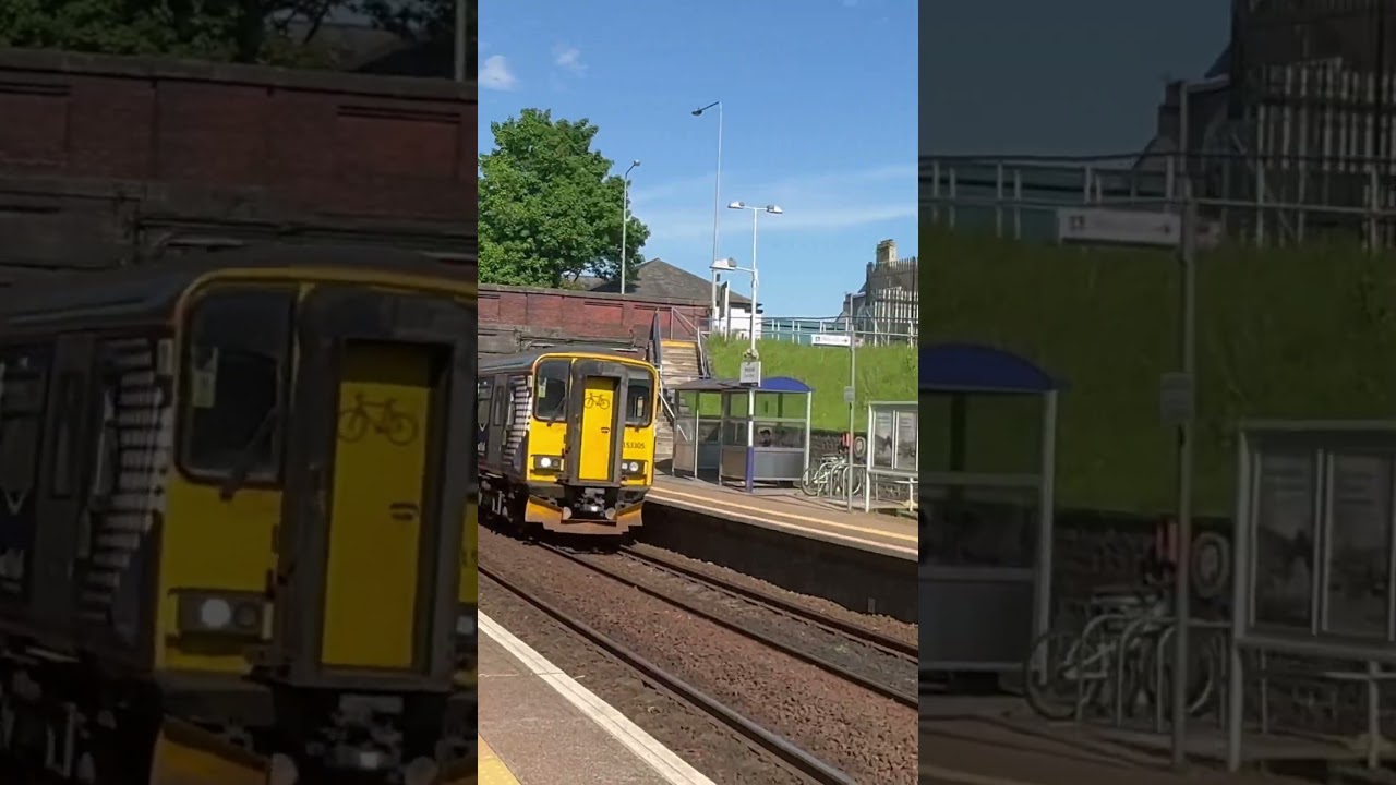 Class 153 and 156 passing Maryhill