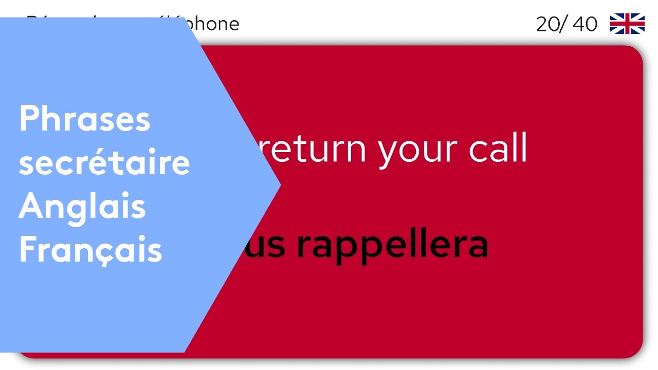 40 Phrases en Anglais pour les secrétaires (audio et traduction)