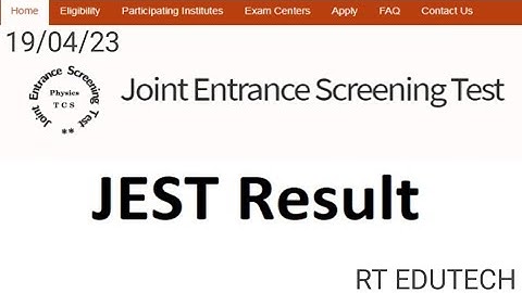 JEST RESULT 2023 DECLARED TOMORROW | JEST COUNSELLING DATE 2023 | ADMISSION PROCESS JEST 2023,CUTOFF
