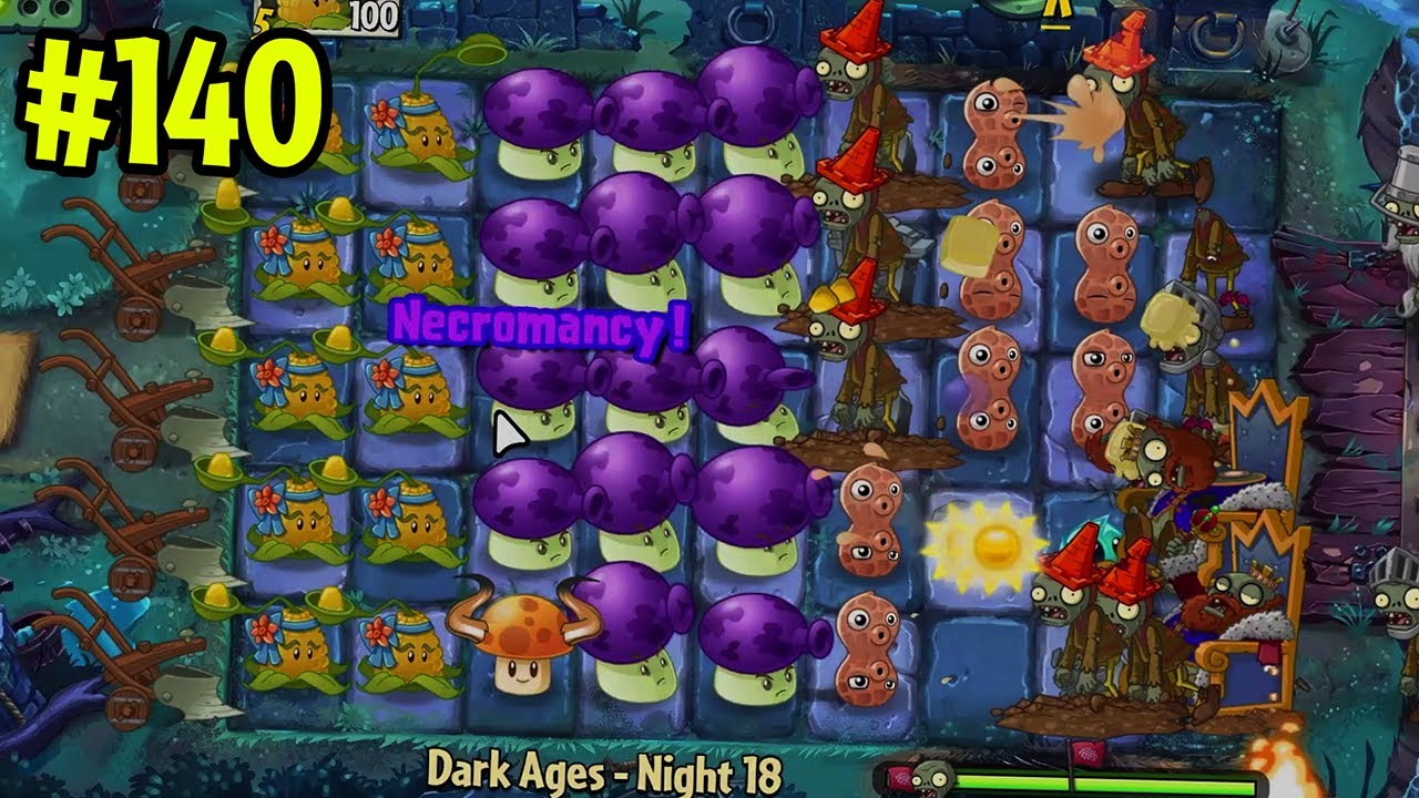 Dark Ages - Night 18 [PC] (Hardest difficulty) | Plants vs Zombies 2 Gardendless