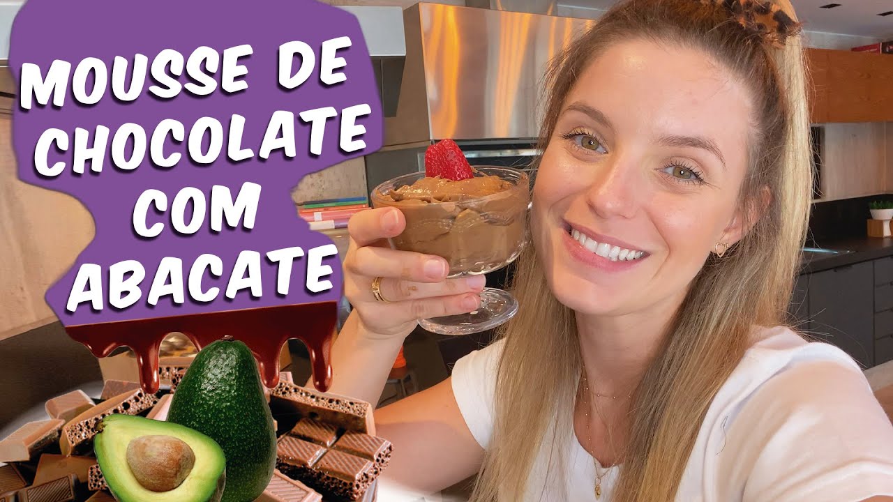 MOUSSE DE CHOCOLATE COM ABACATE - LANCHE RÁPIDO E FÁCIL