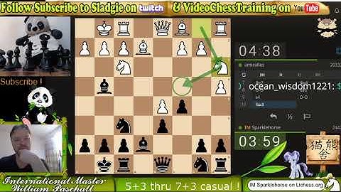 IM Sladgie Blitz/Rapid w/creative openings ! Join us on lichess