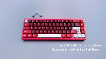 Gateron Smoothie just got better | Gateron Smoothie Sea Salt | Lucky65 (Sugar 65 v2) | sound test