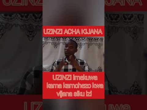 UZINZI Imekuwa Kama Kamchezo Kwa Vijana Siku Izi Walkinspiritoftheholyspirit Mwisho 