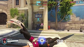 Kiriko falling through the map with Swift Step