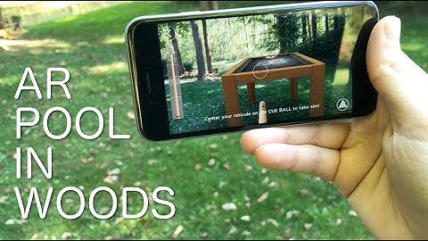 2 Best Augmented Reality Pool Games - Playing AR Pool in Woods