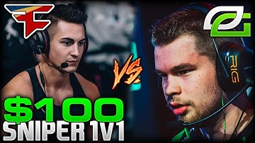 FaZe Censor vs. OpTic Crimsix - $100 SNIPER 1V1